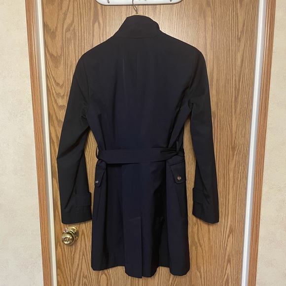 Women’s Navy Blue Ivanka Trump Belted Trench Coat - Picture 4 of 6